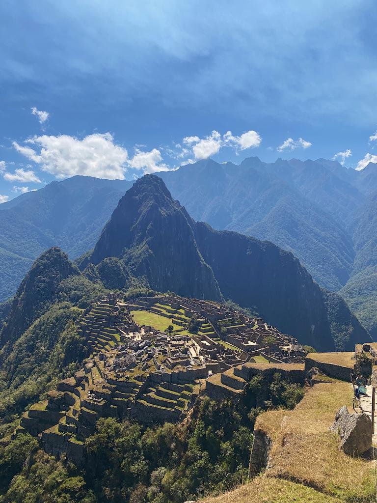Vista dall’alto sulla cittadella di Machu Picchu